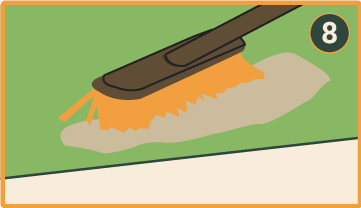 Stap 8: Kunstgras aanleggen